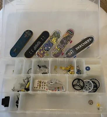 4 Tech Deck Lot With Case And Parts • $12