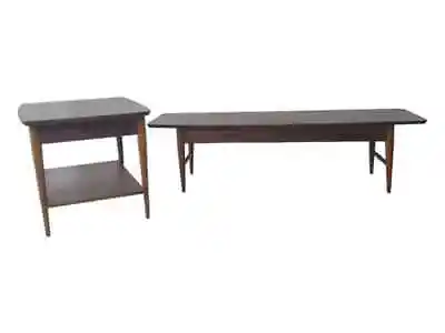 Mid Century Modern Coffee And End Table Set By Lane (pair) • $499