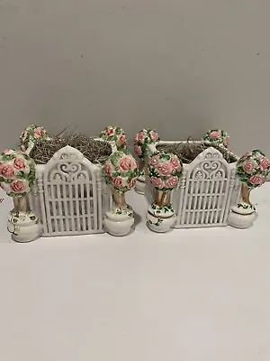 VTG LBK Flower Pot Planters Home Garden Decor Plants Indoor Outdoor Windowsill 2 • $65.99