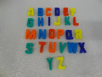 Vintage Lot Of 26 Plastic Fridge Refrigerator Magnetic Alphabet Letters From 70s • $9.95