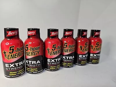 5-Hour Energy Berry Extra Strength 1.93 Oz.(6 Pack)exp.06/24 • $17.30