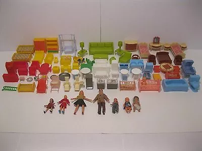 Huge Marx MPC & German Plastic Miniature Doll House Furniture Lot • $99.99