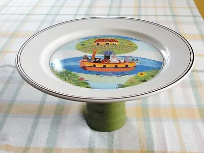 Unique One Of A Kind Villeroy & Boch Naif Noah's Ark Pedestal Cake Plate Stand • $54.99