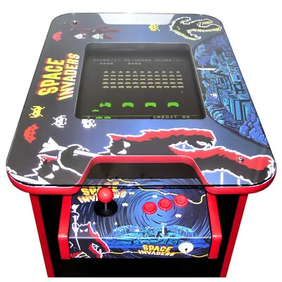 £899 • Buy Arcade Machine Cocktail Table | 516 Retro Arcade Games | Space Invader Theme