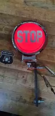 STOP ROUND Back Up Light With Bracket Bumper Accessory VW Beetle Bug Bus • $189