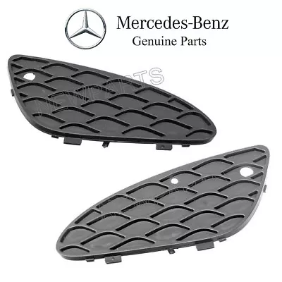 For Mercedes S211 W211 E-Class Pair Set Of 2 Front Bumper Cover Grilles Genuine • $24.85