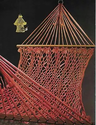 Macrame Emporium Vintage Pattern Book Hammock Instructions • $11.97