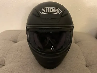 SHOEI RF-1200 Men's Full Face Motorcycle Helmet Size Small Matte Black Used • $159.99