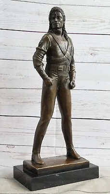 Michael Jackson Iconic Pose Bronze Figurine Aldo Vitaleh's Masterpiece Artwork • $149.50