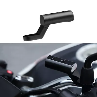 M6/M8 UNIVERSAL Motorcycle Mirrors Light Extenders Spacers Extension Adaptor BK • $11.89