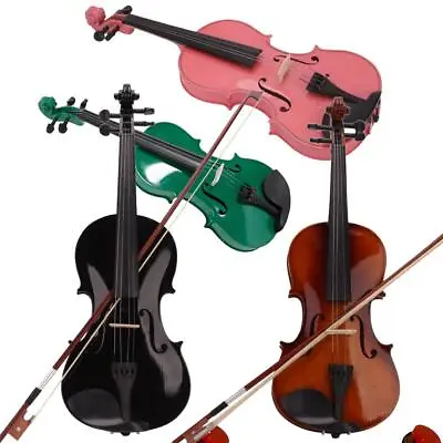 4 Color 1/2 Size Beginners Instruments Acoustic Violin Set For Children • $43.99