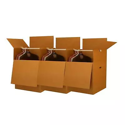 3 Pack Wardrobe Moving Boxes Mailing Moving Packing Storage 24x24x34in • $71.85