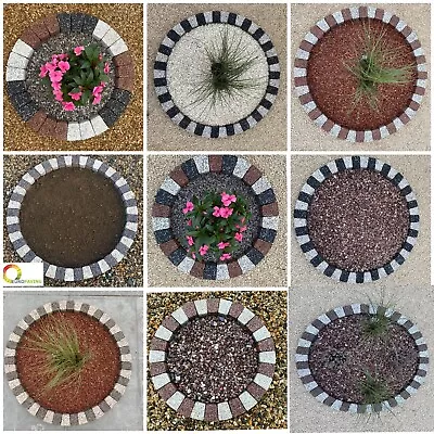 Garden Circle Brick Ring Tree Flower Surrounding Grass Lawn Edging Granite Stone • £105