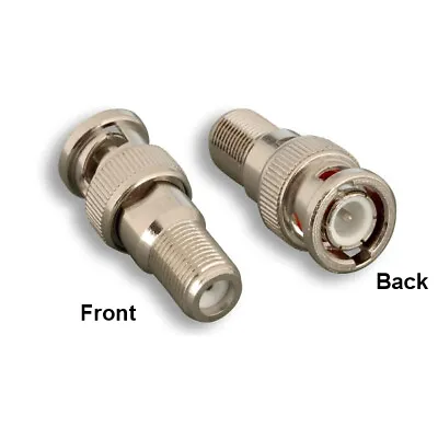 F-Type Female To BNC Male To Coupler For FType Coaxial Cable To BNC Video Device • $6.67