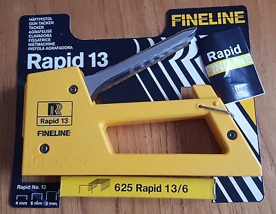 £21 • Buy Rapid 13 Fineline Stapler Gun Tacker For Upholstery Incl. Box Of 625 Staples