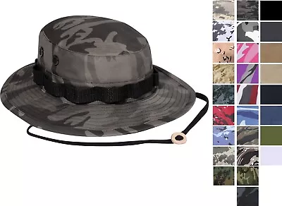 Tactical Boonie Hat Bucket Cap Military Camo Wide Brim Sun Bush Booney Fishing • $16.99