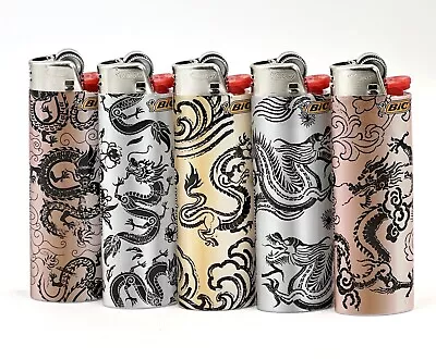 5x Large BIC Lighter Multicolours And Designs • $9.96