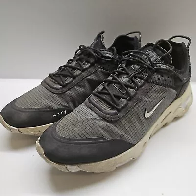 Nike React Live Black US 11.5 EU 45.5 Mens Sneakers Shoes • $30