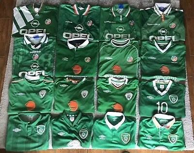 £1200 • Buy Republic Of Ireland Shirt Collection 1992-2017 Umbro Adidas