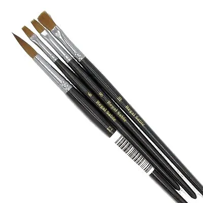 Regal Sable Artsits Brushes Professional Watercolour Paint Brush Sable Hair Flat • £6.65