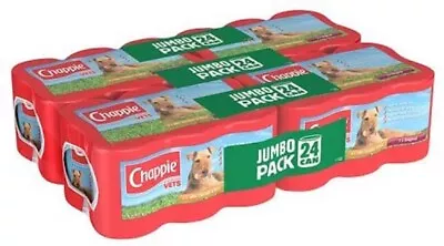 Wet Dog Food Chappie Can Favourites Jumbo Chicken & Original 24x412g • £36.14