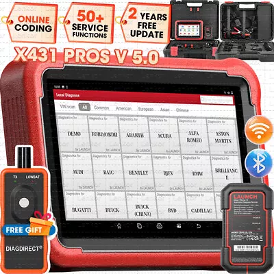 LAUNCH X431 PRO V 5.0 OBD Car Diagnostic Tool Scanner Key Programming ECU Coding • $779