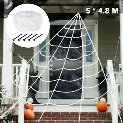 Giant Halloween Spider Web Cobwebs Haunted House Props Scary Fake Decoration • £2.85