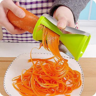 Kitchen Vegetable Spiral Slicer Cutter Chopper Spiralizer Shred Fruit Twister • £5.63