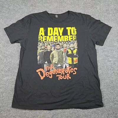 A Day To Remember T-Shirt Unisex XL Degenerates Tour Short Sleeve ADTR Band • $48.88