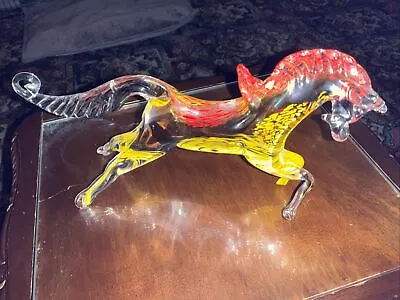 Vintage Murano Glass Prancing Horse/Red  Mane • £20