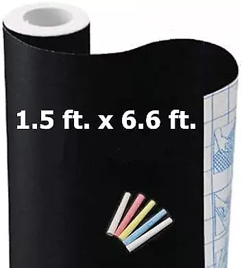 Chalkboard Wallpaper Peel And Stick18 × 79 Inches Removable Blackboard Cont... • $16.76