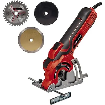 Einhell TC-CS 89 Mini Circular Saw With 2 X Saw Blades 1 X Diamond Cutting Wheel • £50.49