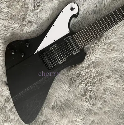 Firebird 8-string Left-handed Electric Guitar Matt Black Open Pickups Guitar • $236