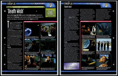 £1.49 • Buy Death Wish - Voyager - Star Trek Fact File Page