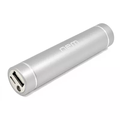 Silver 3000mAh Portable External USB Power Bank Battery Charger With Light For • $13.60