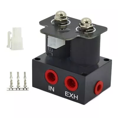 $45.99 • Buy Universal 12V Double Solenoid Valve Air Ride Suspension Manifold Pneumatic Shock