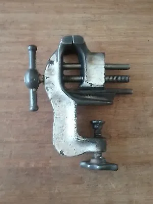 $29.50 • Buy Antique Clamp Vice 1 1/2   Jewelers Gunsmith Bench Vice