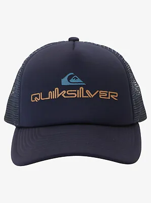 QUIKSILVER OMNISTACK MENS TRUCKER  NAVY BLAZER UNISEX CAP HAT NEW SURF Adjust • $29.99