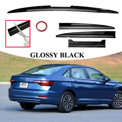 For VW Golf Jetta Sedan 2002-2023 Rear Trunk Lip Spoiler Lip Wing Trim Black US • $37.95