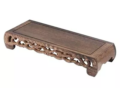 Small Altar Table Meditation Table Altar Hand Carved Natural Coffe Brown • $54.78