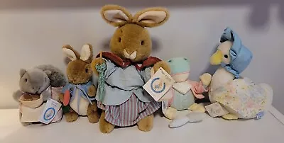 VINTAGE Eden Beatrix Potter Plush Stuffed Animals (5 Characters) • $20