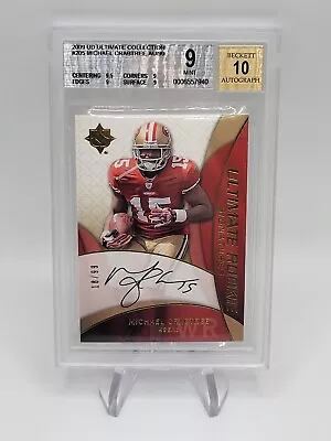 2009 Ultimate Collection BGS 9 AUTO 10  Rookie MICHAEL CRABTREE RC 18/99 • $80