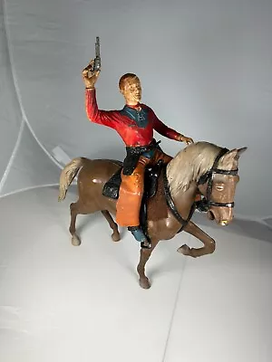 Vintage Marx Toys Cowboy & Horse W/ Rifle Saddle Blanket Gun Belt • $49.99