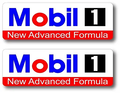 2x Mobil 1 Oil Racing Decal Sticker 3m Vinyl Vehicle Window Wall Car One Drag • $1.99