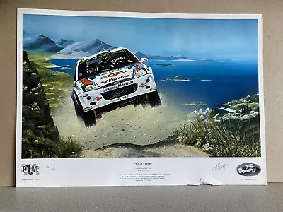 Rally Car Art Print Colin McRae And Nicky Grist. Ford Focus WRC • £25