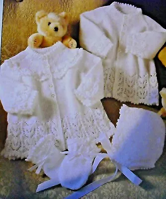 0010 Baby's Outfit 3PLY 16-20  - Vintage Knitting Pattern Reprint • £3.49