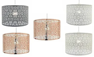 Metal Chandelier Acrylic Crystal Light Shades Droplet Ceiling Pendant Lampshade • £14.90