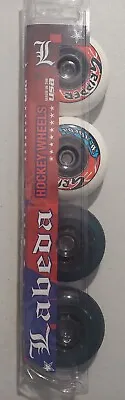 4 Labeda Soft Inline Hockey Wheels White & Blue Roller Blade • $22.99
