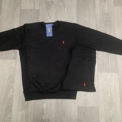 £49.99 • Buy Mens Large Black Polo Ralph Lauren Full Tracksuit