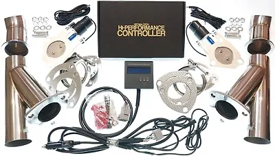 Exhaust Cutout Cutouts Controller Kit Dual 2.5 Inch Exhaust System- High Quality • $652